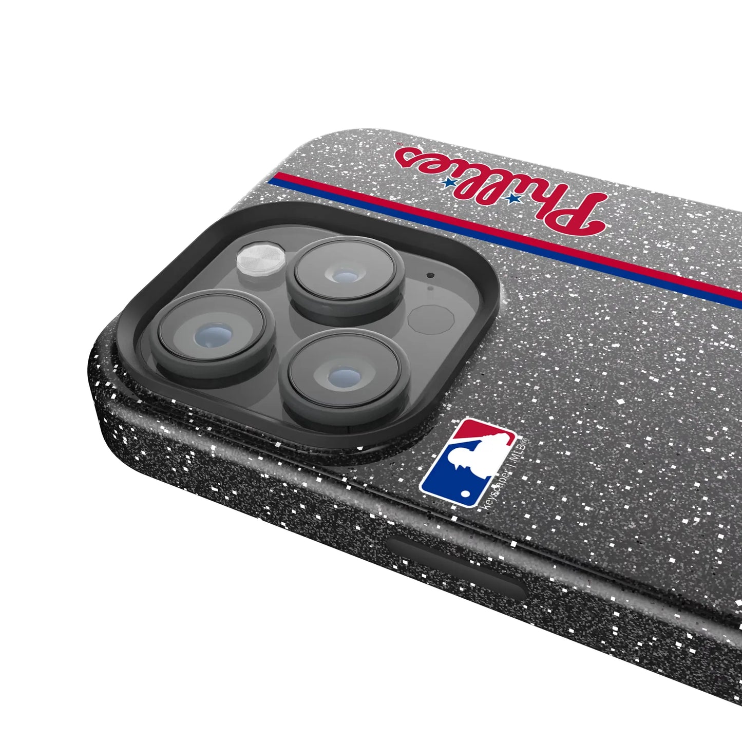 Philadelphia Phillies Sidebar Black Bling Phone Case for Apple iPhone