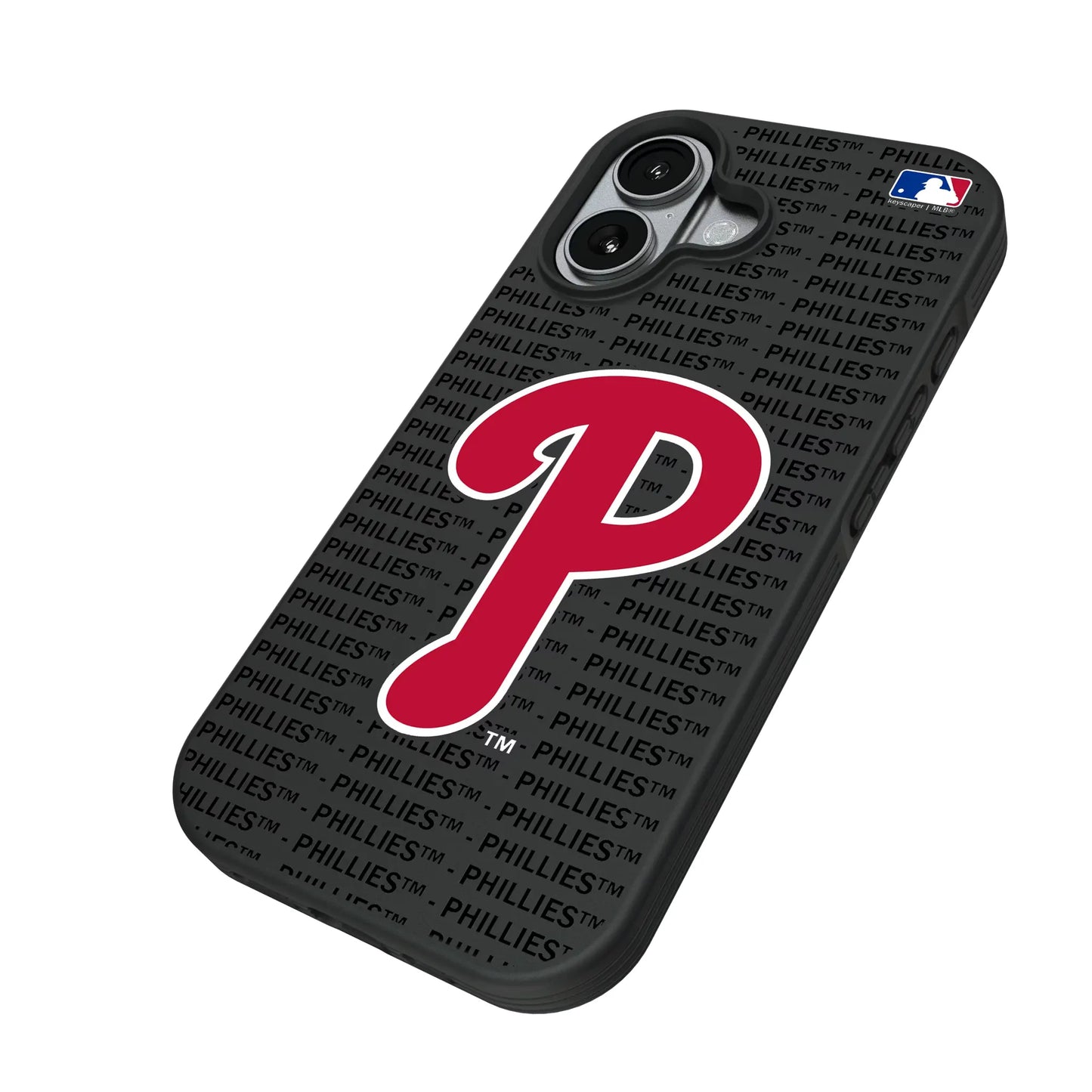 Philadelphia Phillies Text Backdrop Bump Phone Case for Apple iPhone