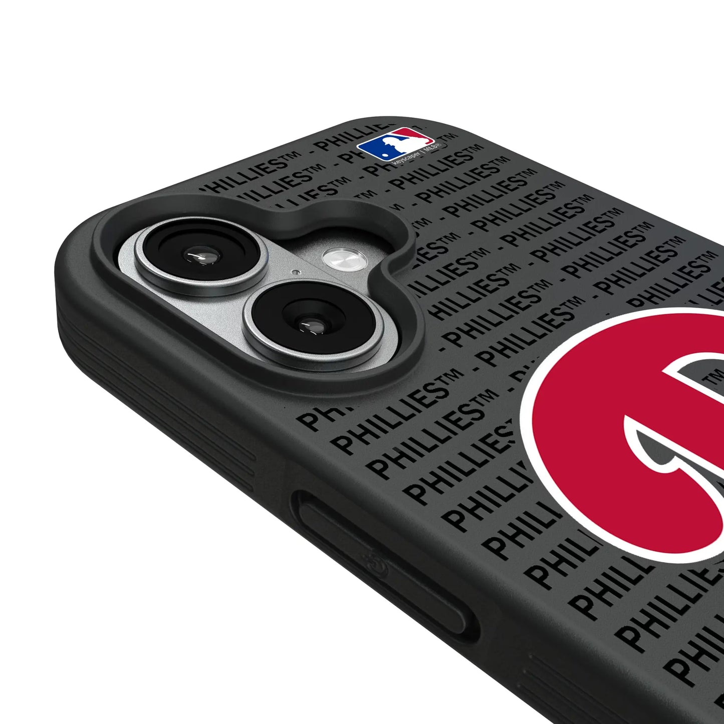 Philadelphia Phillies Text Backdrop Bump Phone Case for Apple iPhone
