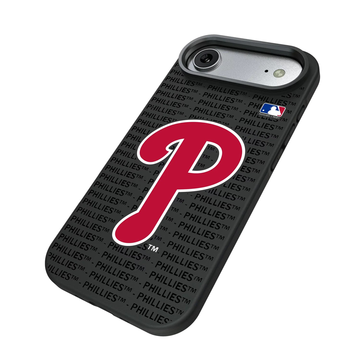Philadelphia Phillies Text Backdrop Bump Phone Case for Apple iPhone