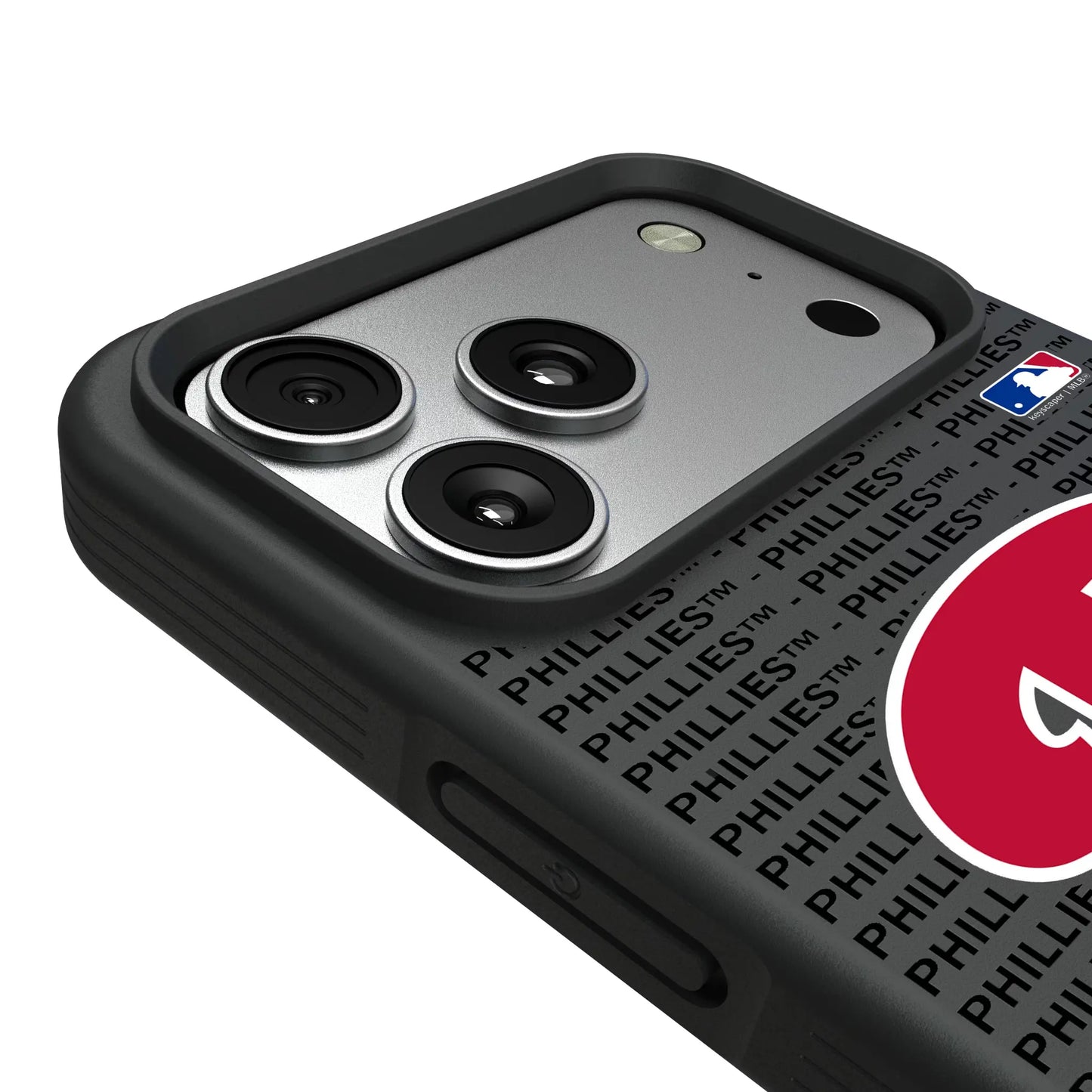 Philadelphia Phillies Text Backdrop Bump Phone Case for Apple iPhone