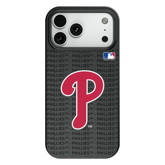 Philadelphia Phillies Text Backdrop MagSafe Compatible Phone Case for Apple iPhone