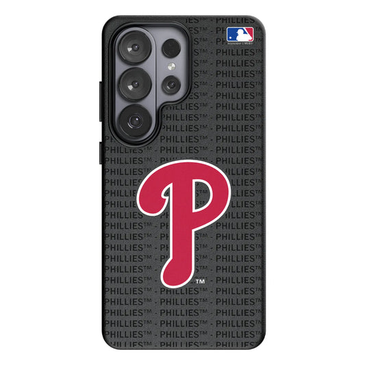 Philadelphia Phillies Text Backdrop MagSafe Compatible Phone Case for Samsung Galaxy