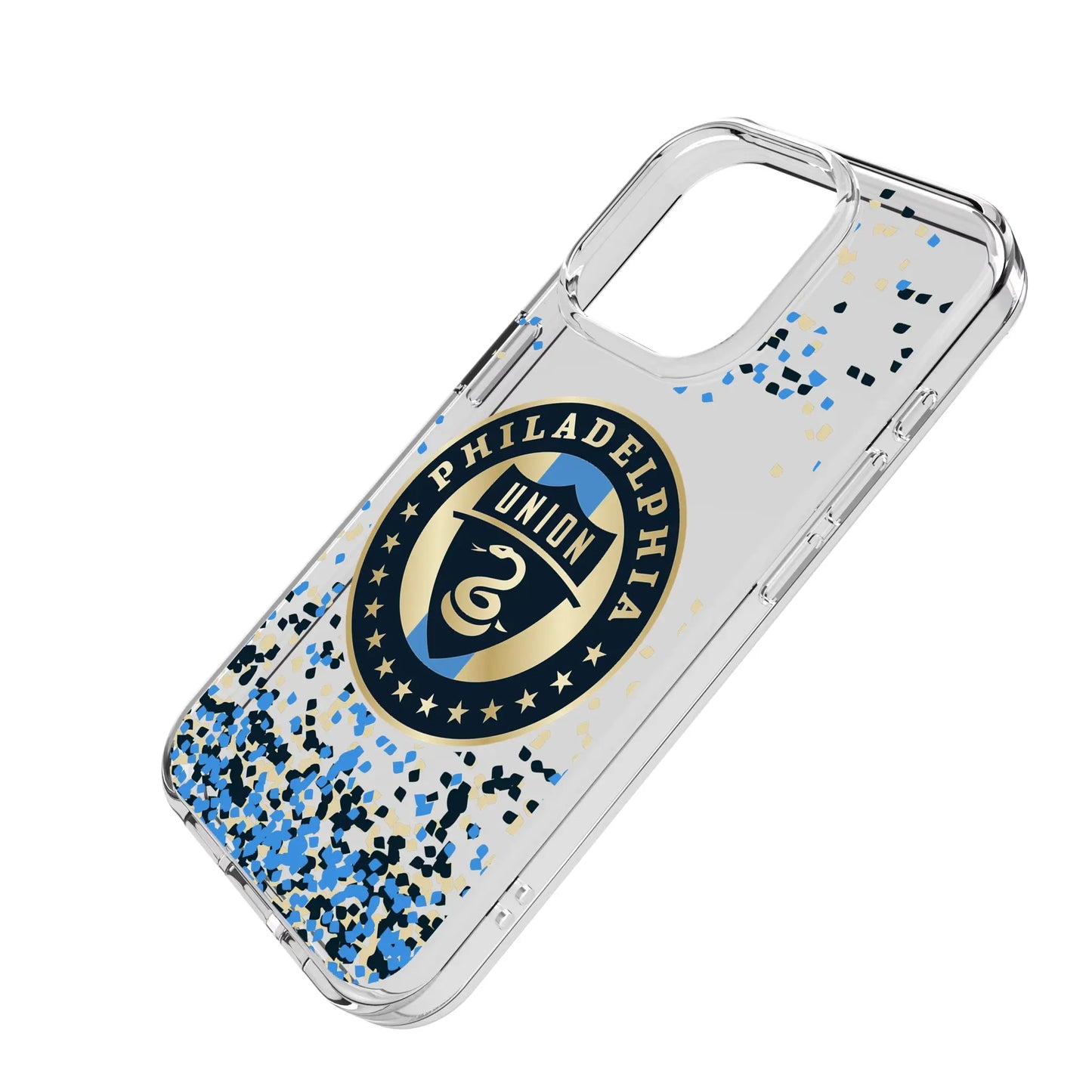 Philadelphia Union Confetti Clear Phone Case for Apple iPhone