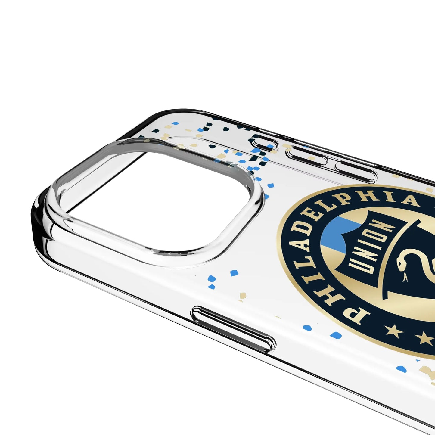 Philadelphia Union Confetti Clear Phone Case for Apple iPhone