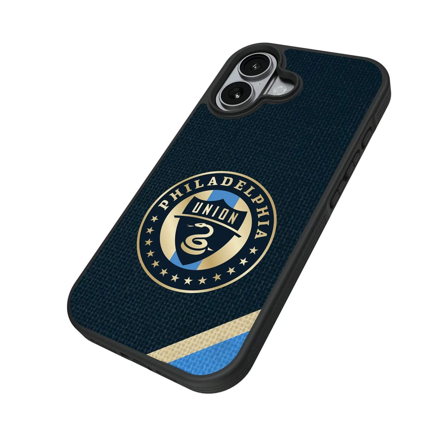 Philadelphia Union Diagonal Stripe Bump Phone Case for Apple iPhone