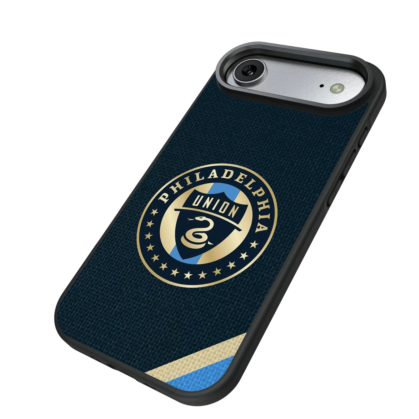 Philadelphia Union Diagonal Stripe Bump Phone Case for Apple iPhone