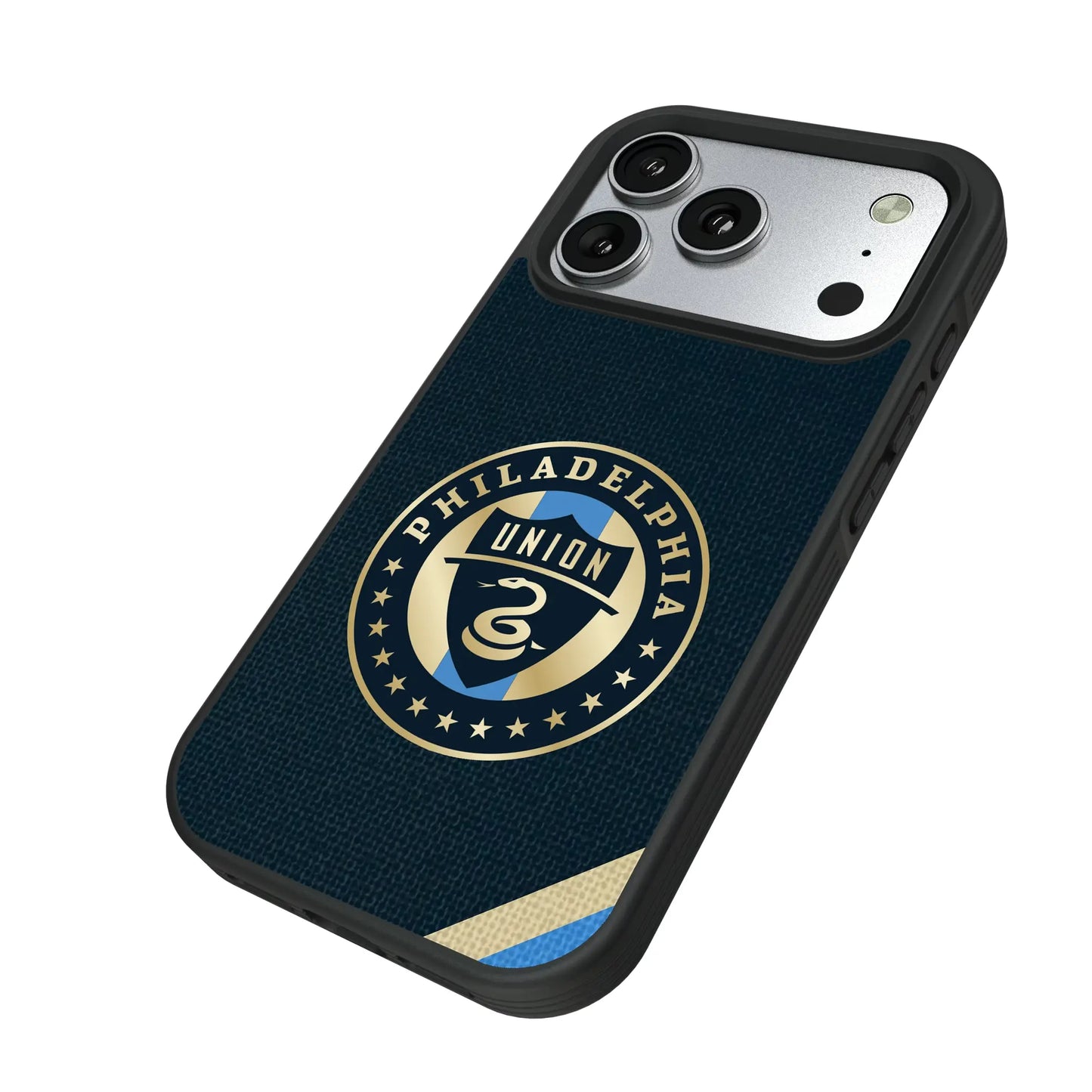 Philadelphia Union Diagonal Stripe Bump Phone Case for Apple iPhone