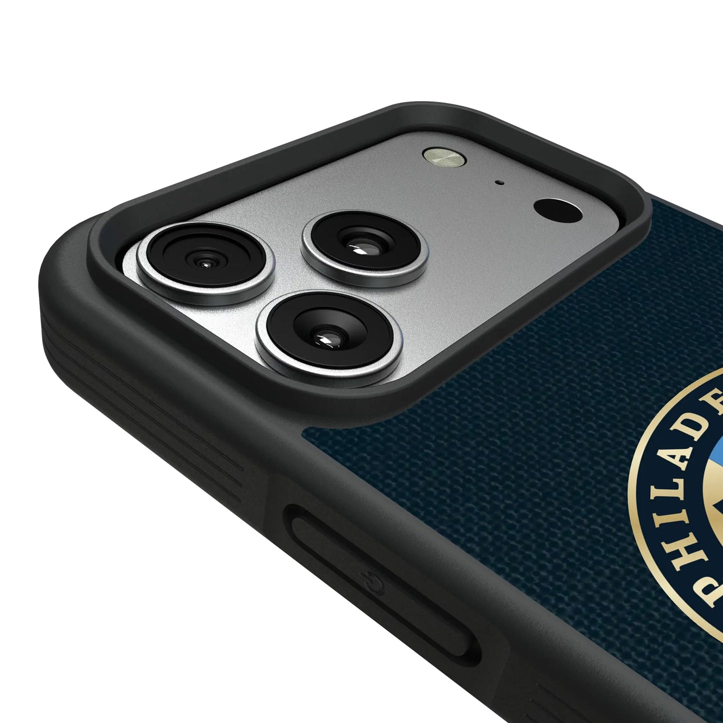 Philadelphia Union Diagonal Stripe Bump Phone Case for Apple iPhone