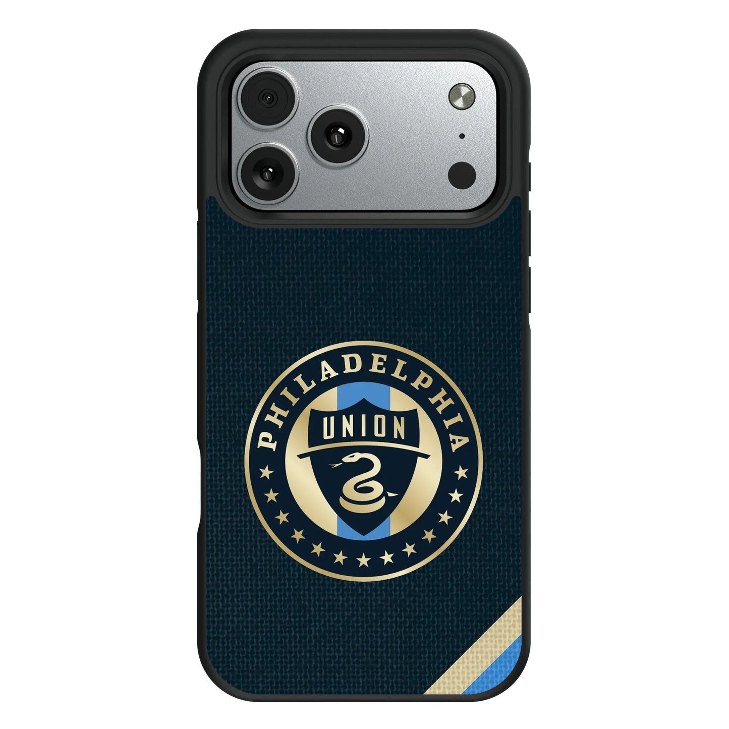 Philadelphia Union Diagonal Stripe Bump Phone Case for Apple iPhone