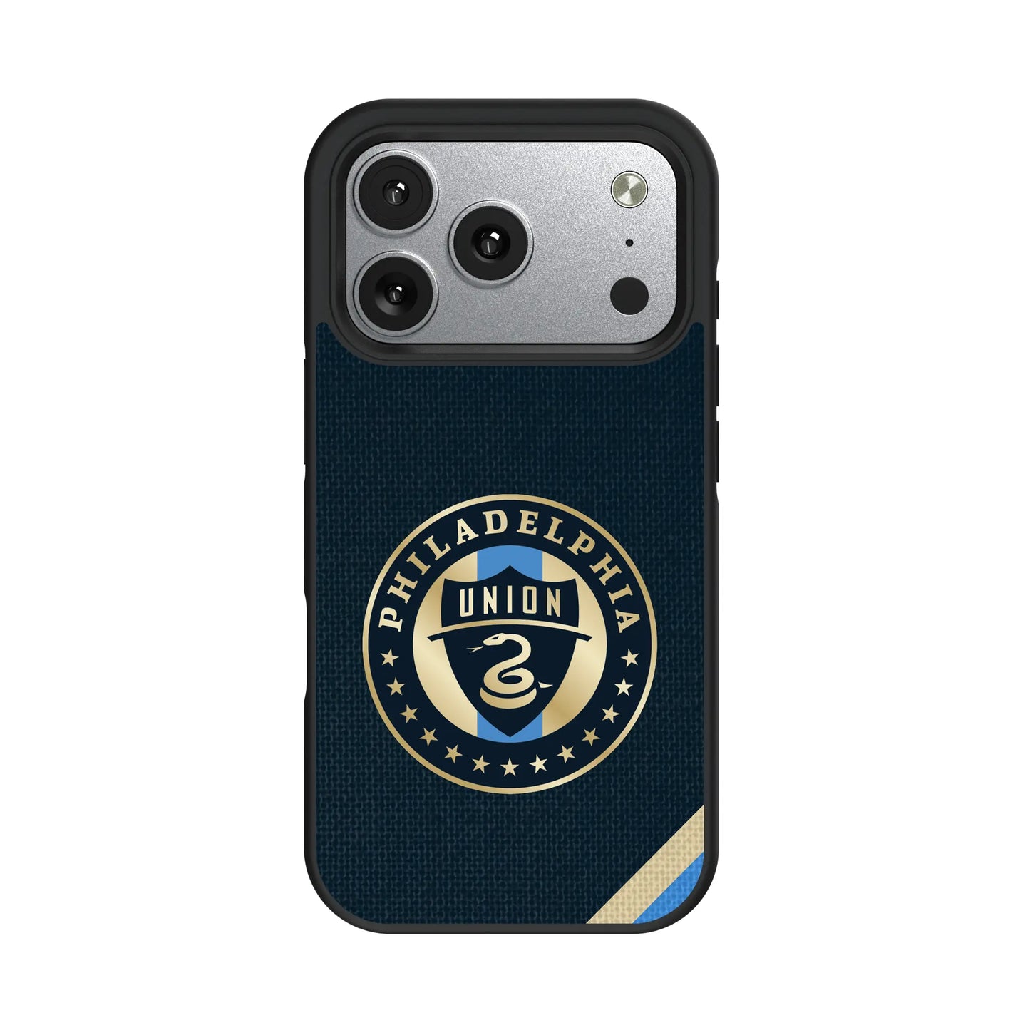 Philadelphia Union Diagonal Stripe Bump Phone Case for Apple iPhone