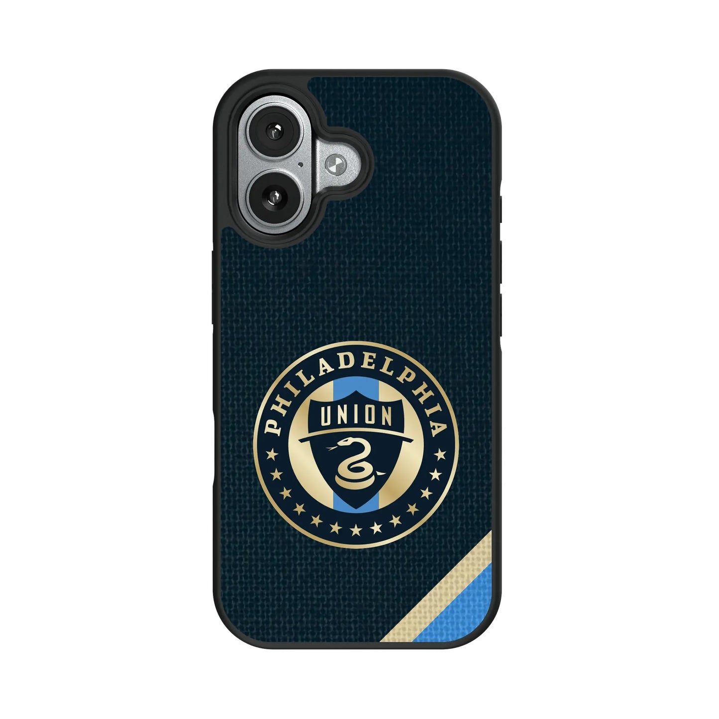 Philadelphia Union Diagonal Stripe Bump Phone Case for Apple iPhone