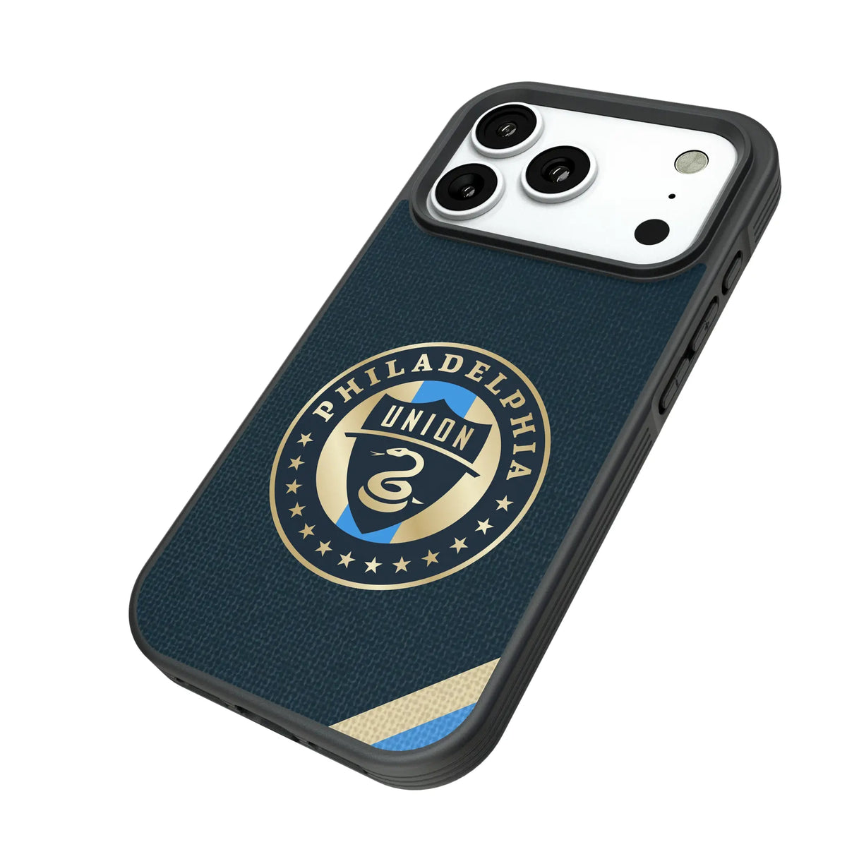 Philadelphia Union Diagonal Stripe Bump Phone Case for Apple iPhone