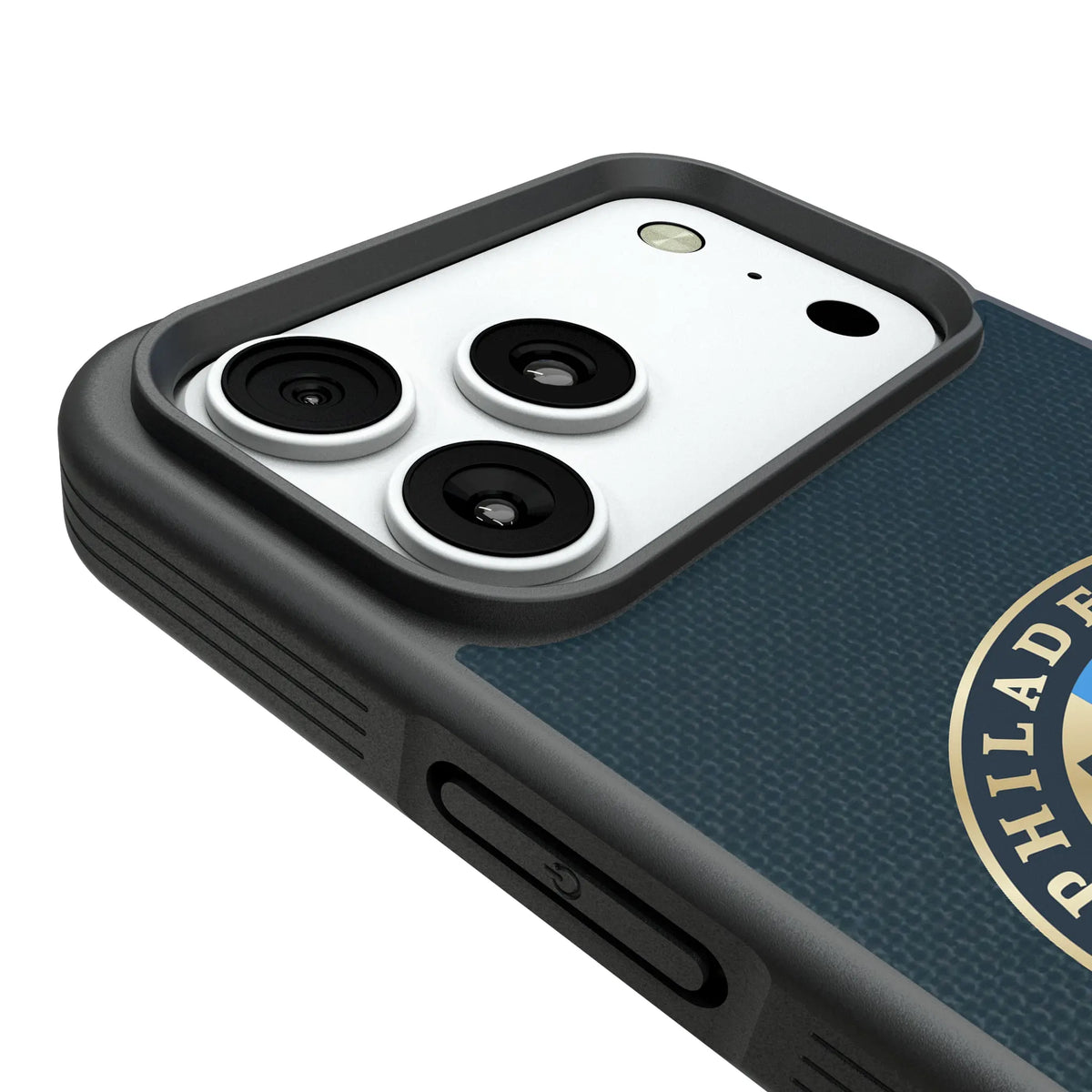 Philadelphia Union Diagonal Stripe Bump Phone Case for Apple iPhone