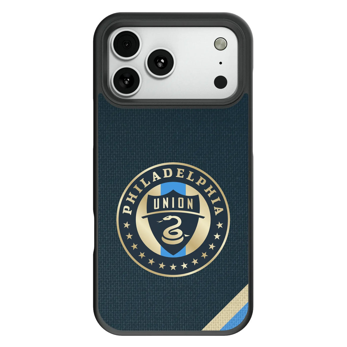 Philadelphia Union Diagonal Stripe Bump Phone Case for Apple iPhone