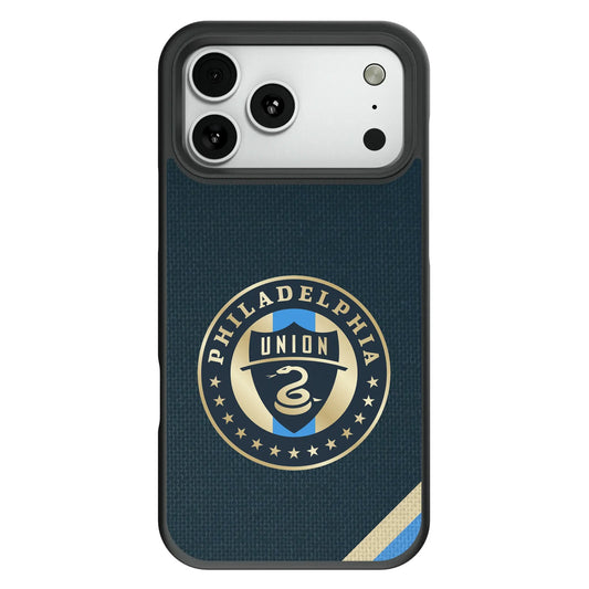 Philadelphia Union Diagonal Stripe Bump Phone Case for Apple iPhone