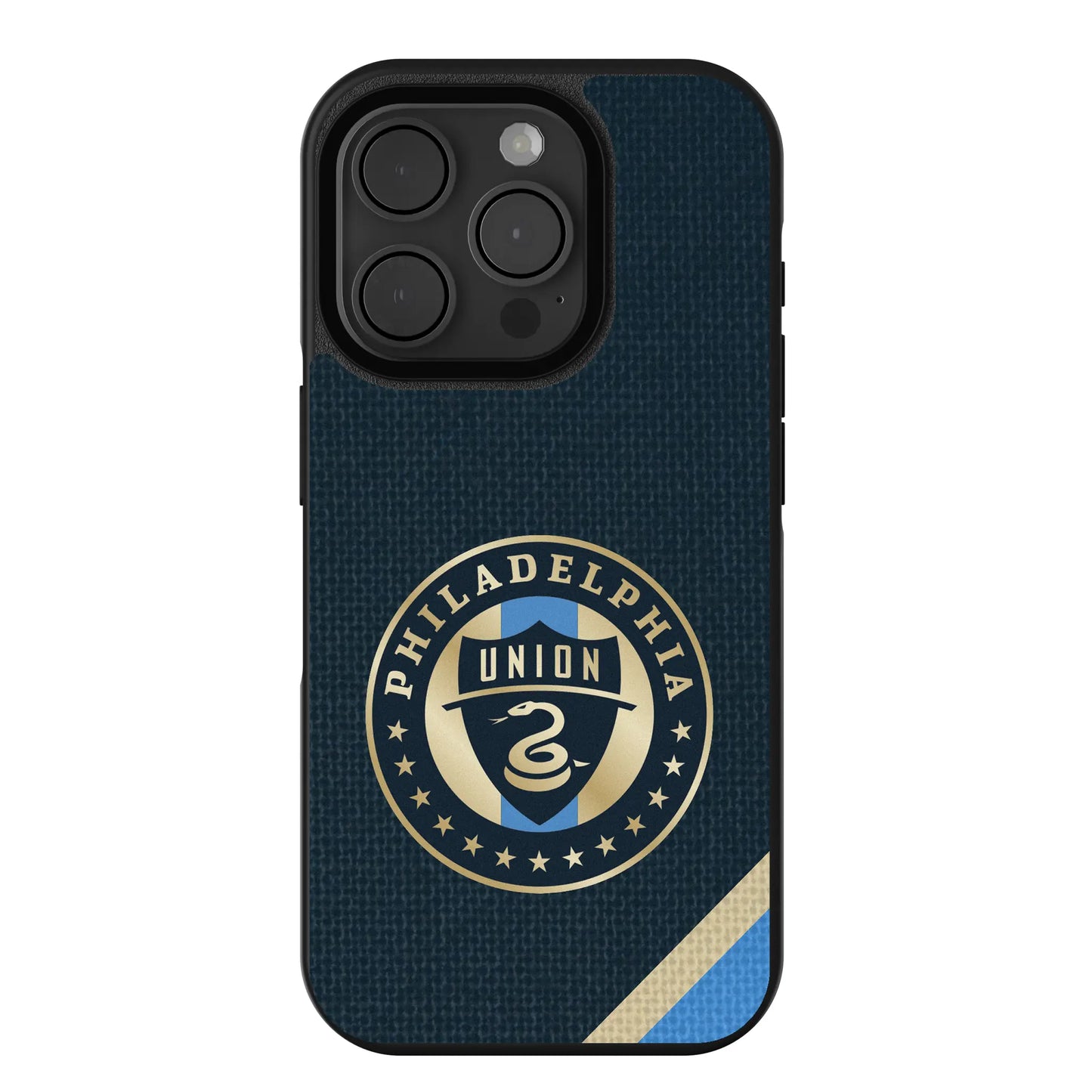 Philadelphia Union Diagonal Stripe Bump Phone Case for Apple iPhone