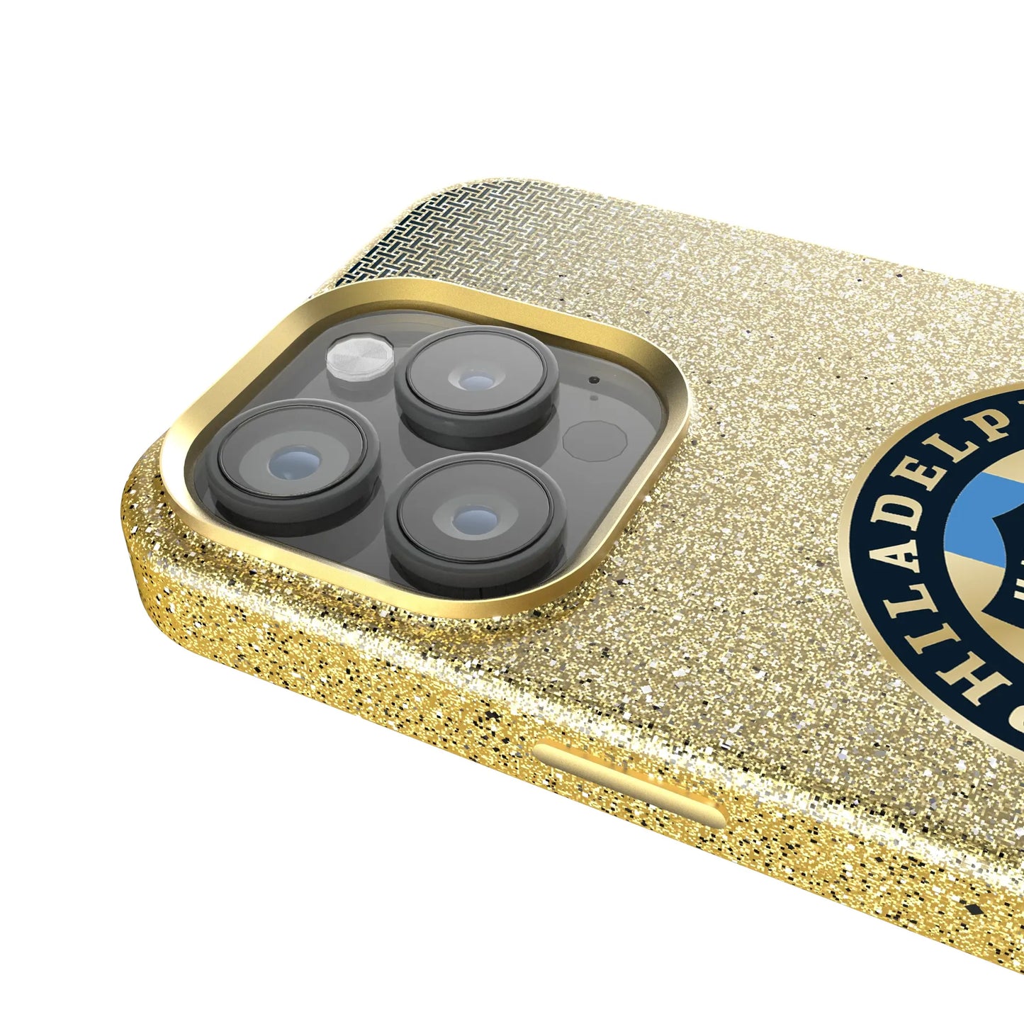 Philadelphia Union Linen Bling Phone Case for Apple iPhone