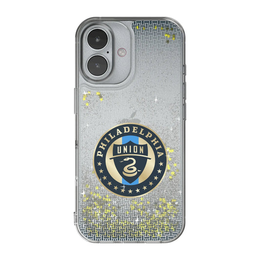 Philadelphia Union Linen Glitter Phone Case for Apple iPhone
