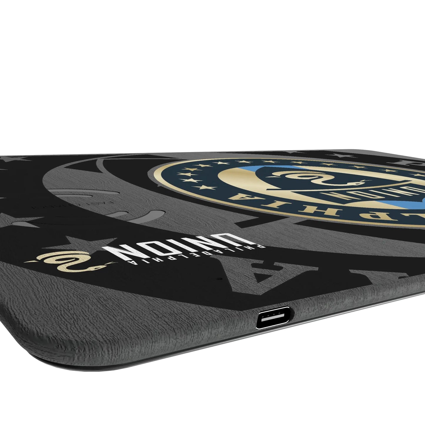Philadelphia Union Monocolor Tilt 15-Watt Wireless Charger and Mouse Pad