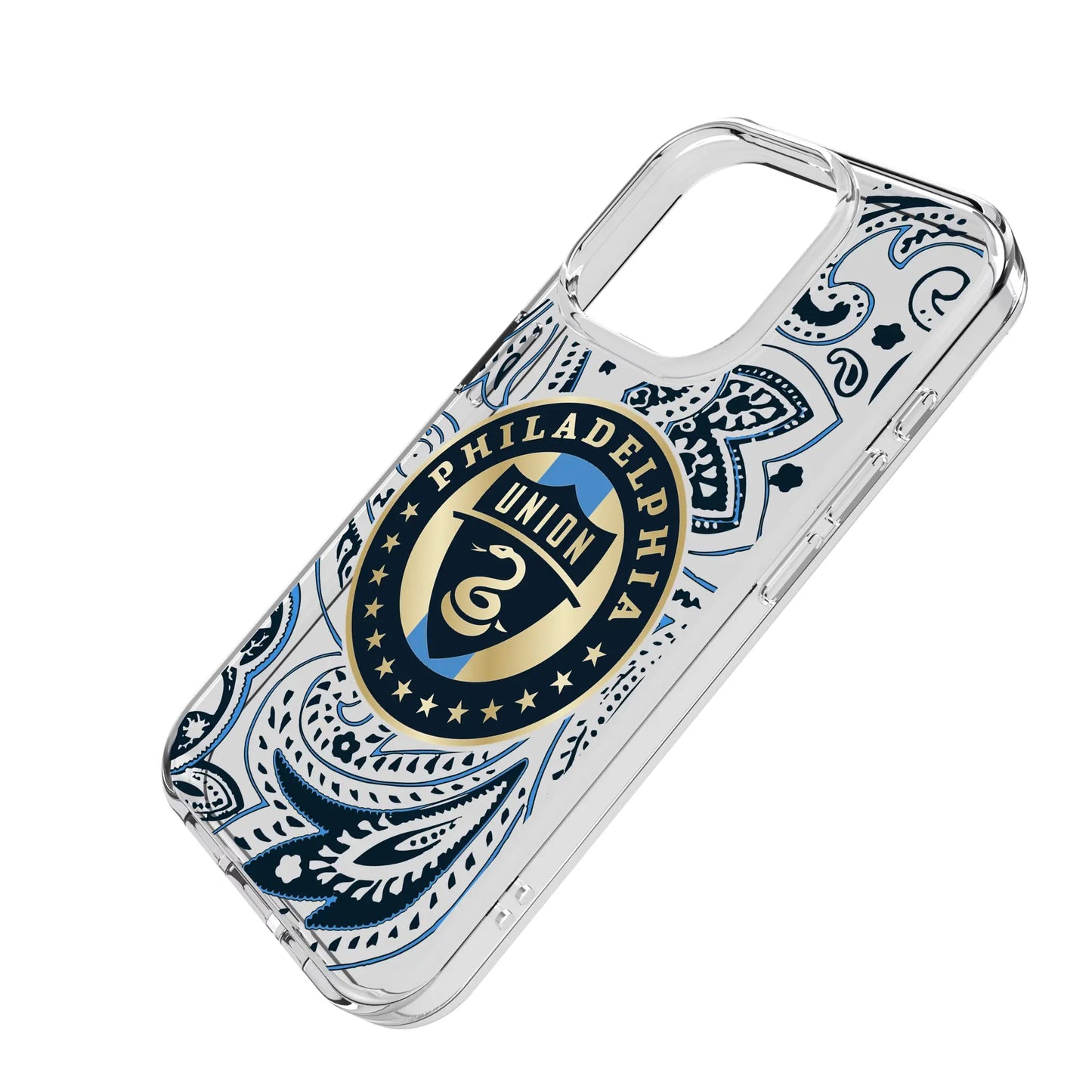 Philadelphia Union Paisley Clear Phone Case for Apple iPhone