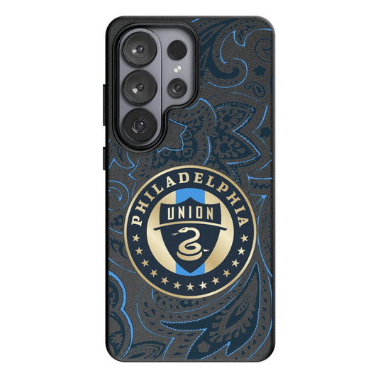 Philadelphia Union Paisley MagSafe Compatible Phone Case for Samsung Galaxy