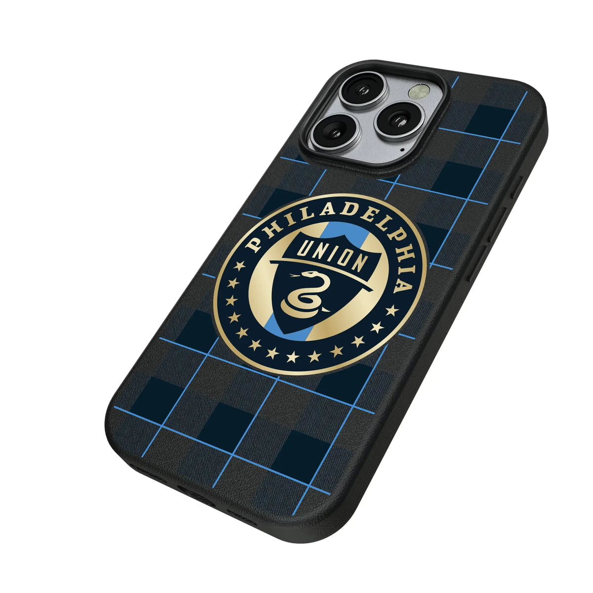 Philadelphia Union Plaid MagSafe Compatible Phone Case for Apple iPhone