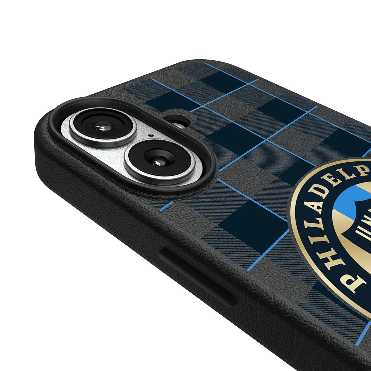 Philadelphia Union Plaid MagSafe Compatible Phone Case for Apple iPhone