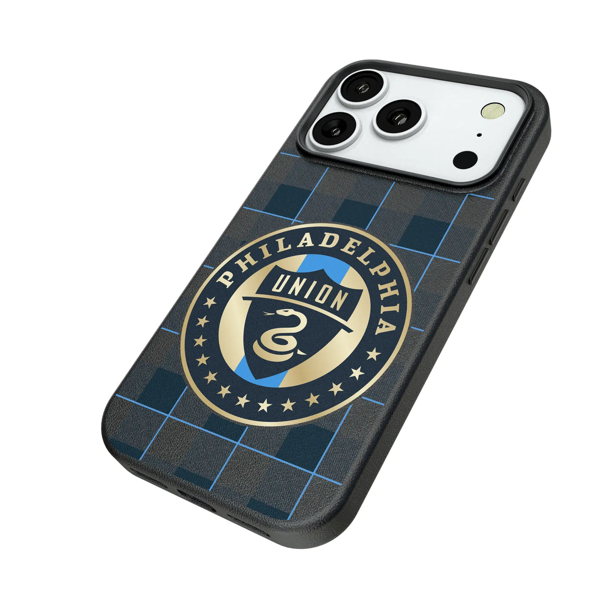 Philadelphia Union Plaid MagSafe Compatible Phone Case for Apple iPhone