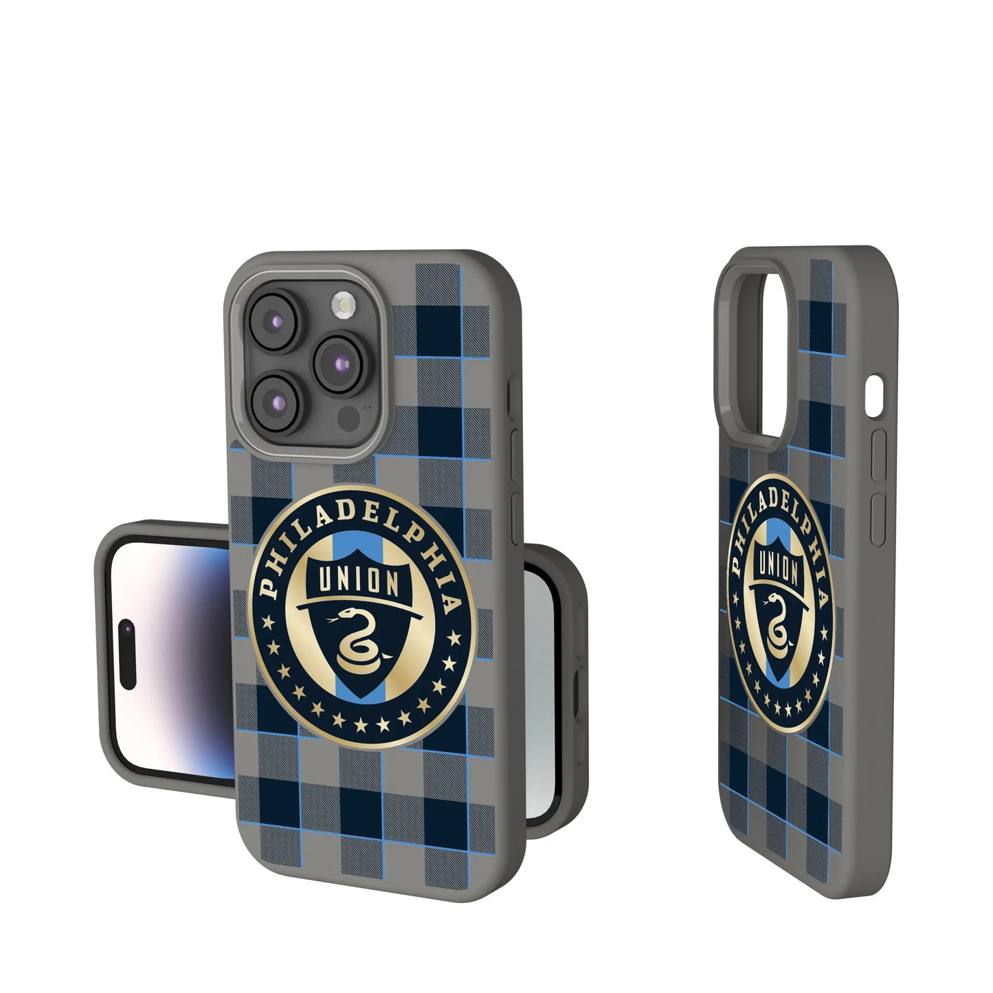Philadelphia Union Plaid Soft Touch Phone Case for Apple iPhone
