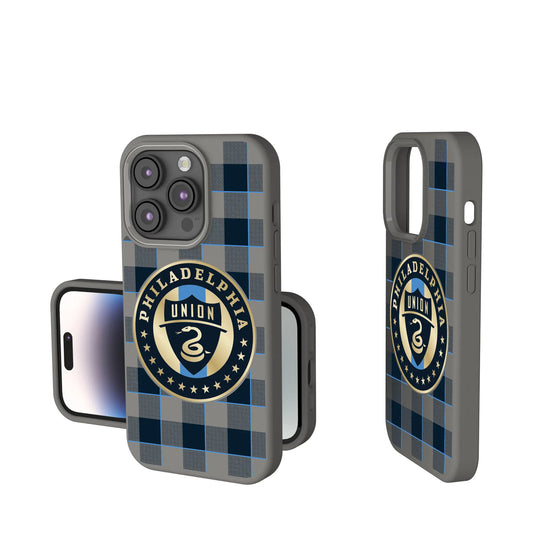 Philadelphia Union Plaid Soft Touch Phone Case for Apple iPhone