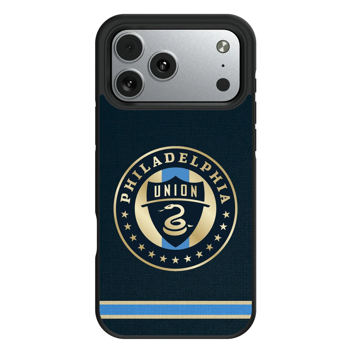 Philadelphia Union Stripe Bump Phone Case for Apple iPhone