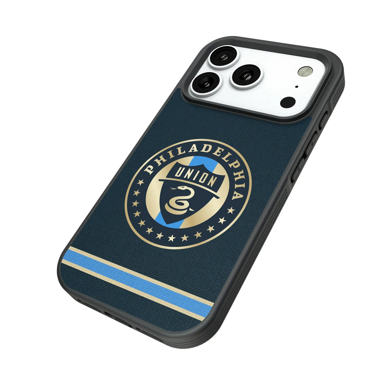 Philadelphia Union Stripe Bump Phone Case for Apple iPhone