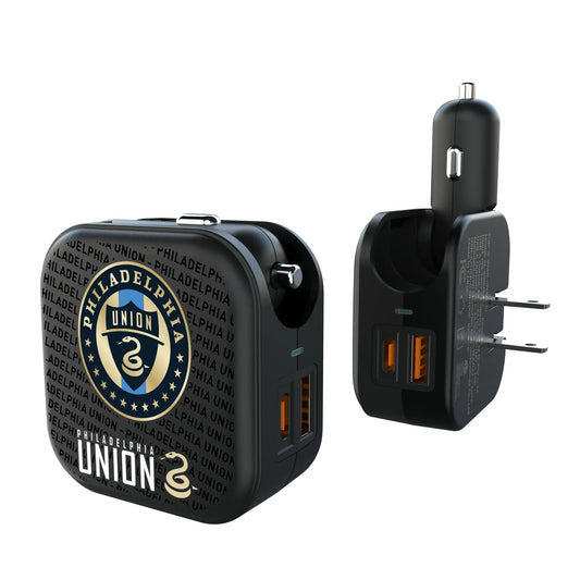 Philadelphia Union Text Backdrop 2 in 1 USB A/C Charger