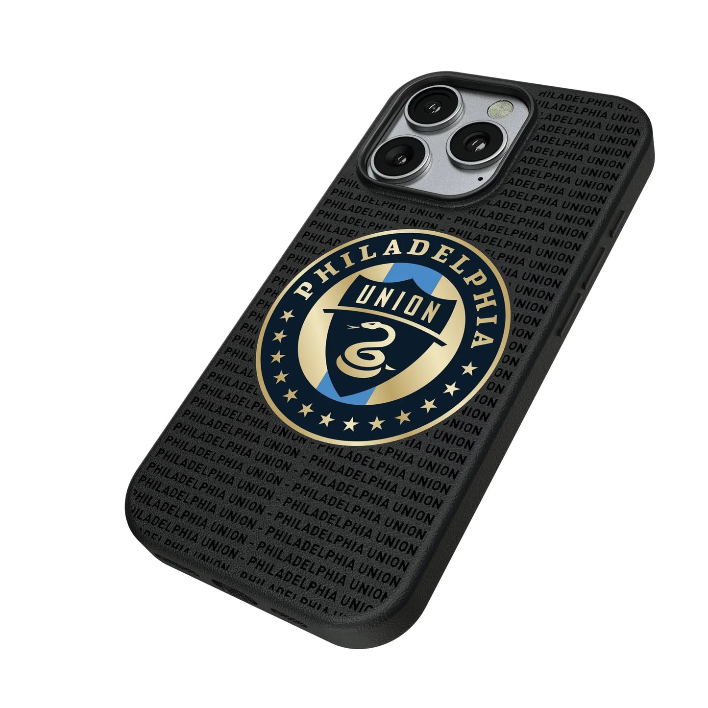 Philadelphia Union Text Backdrop MagSafe Compatible Phone Case for Apple iPhone