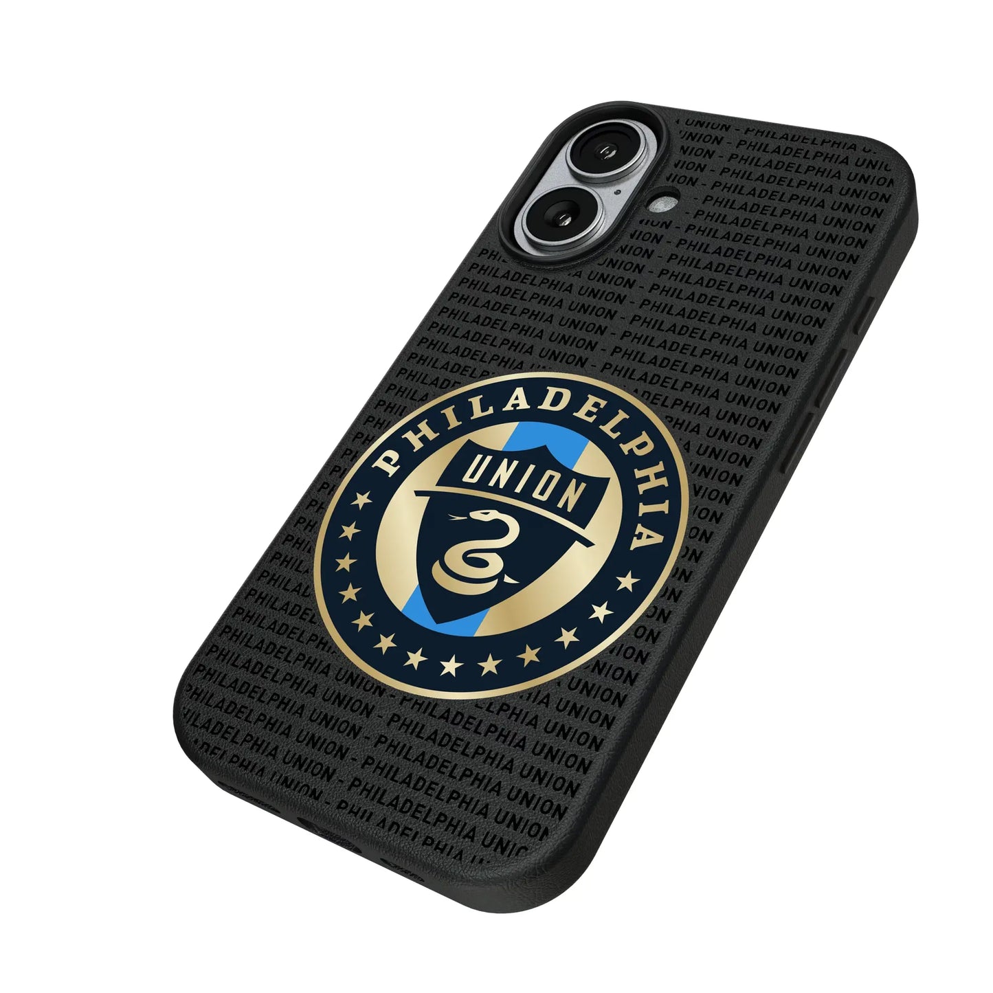 Philadelphia Union Text Backdrop MagSafe Compatible Phone Case for Apple iPhone