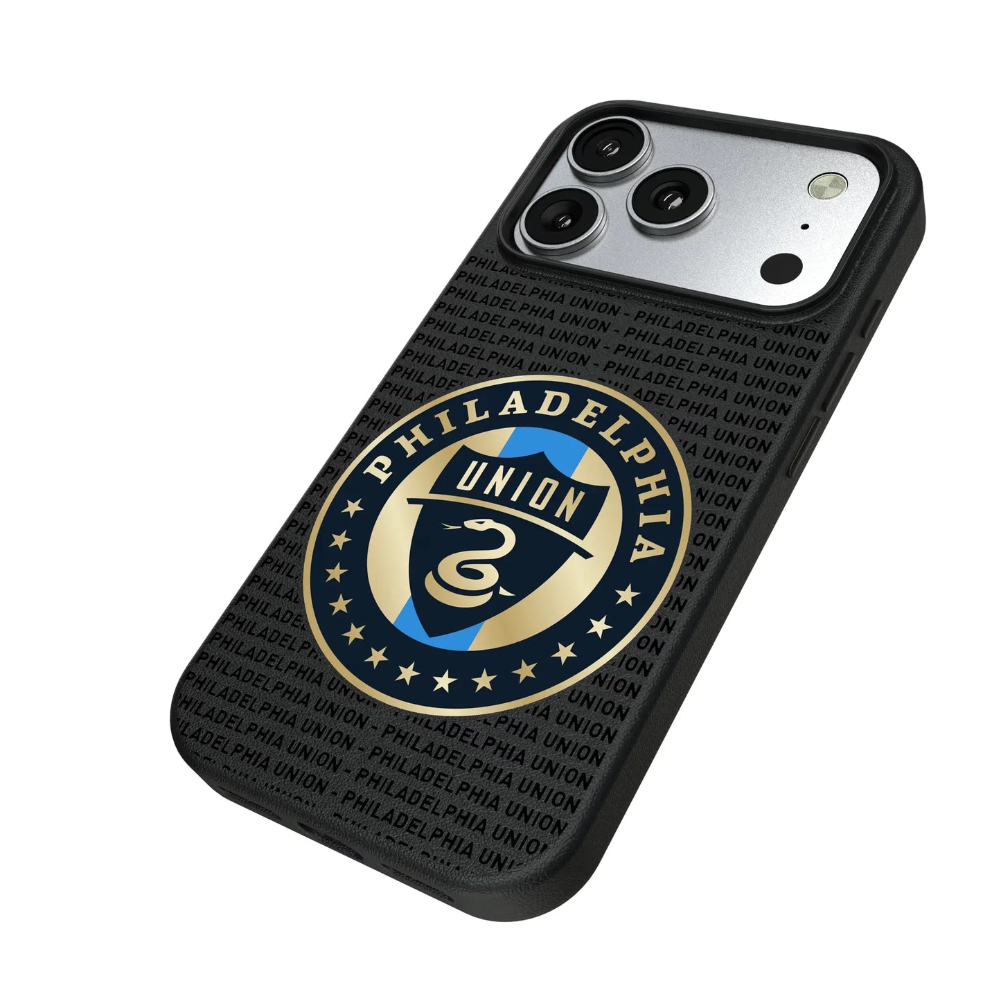 Philadelphia Union Text Backdrop MagSafe Compatible Phone Case for Apple iPhone