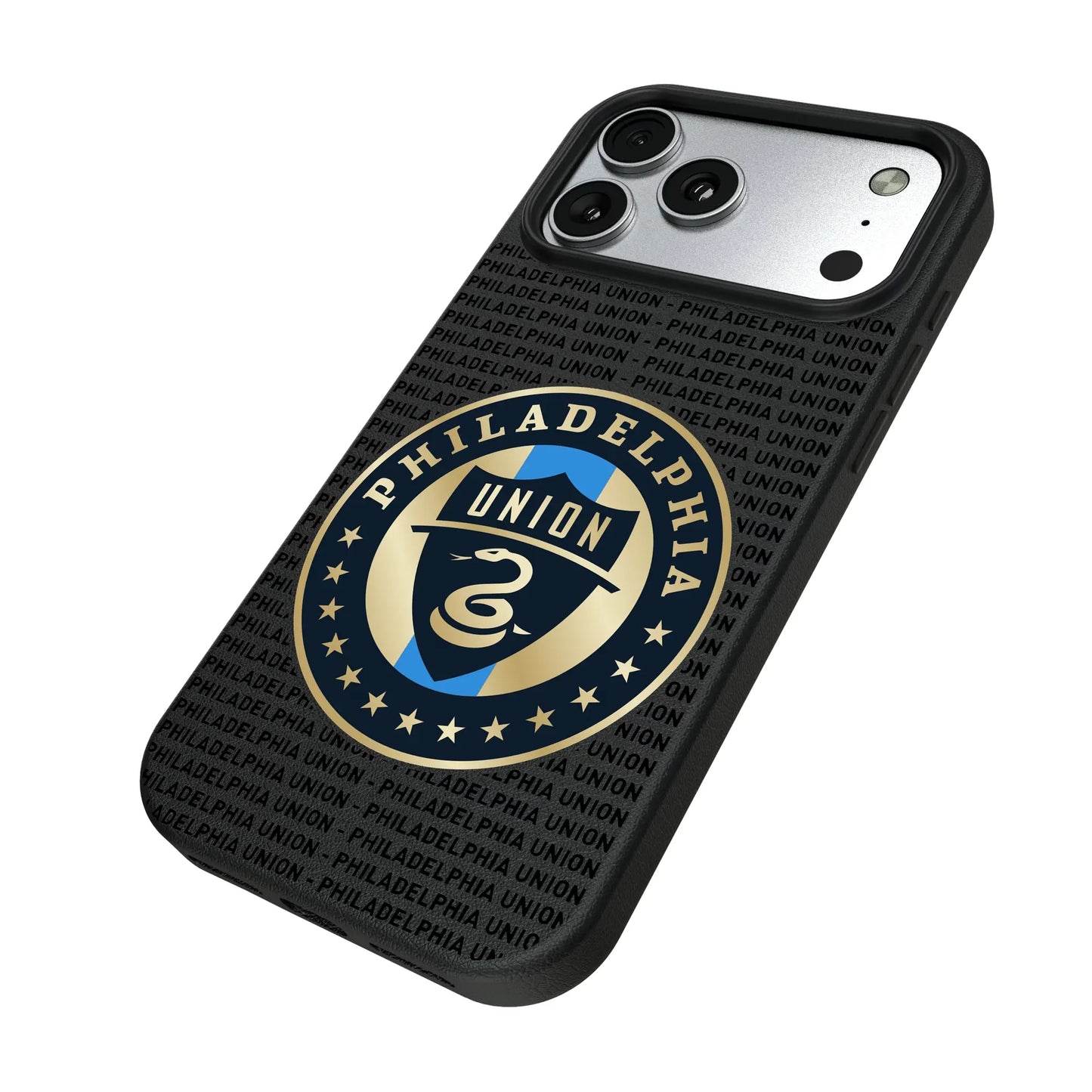 Philadelphia Union Text Backdrop MagSafe Compatible Phone Case for Apple iPhone