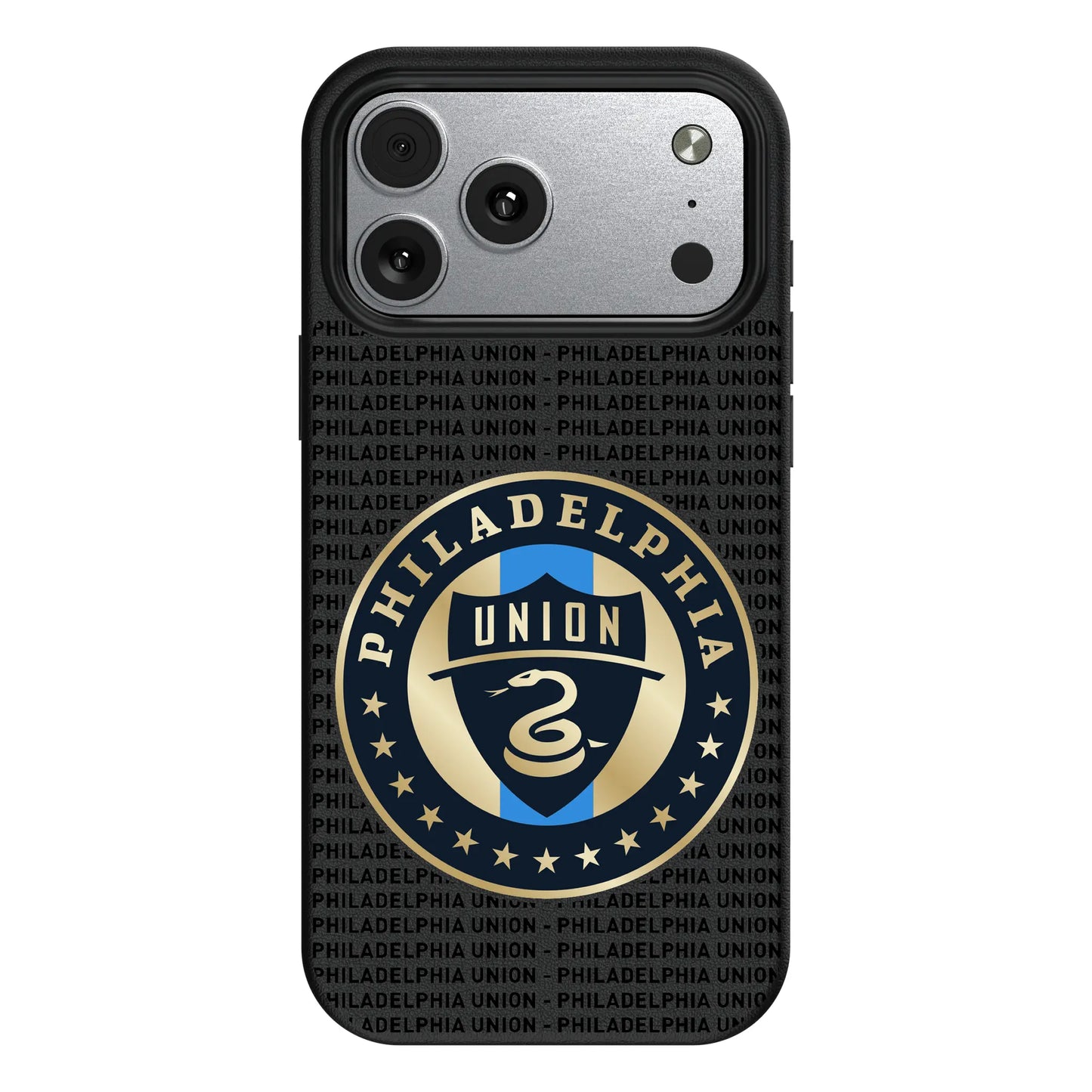 Philadelphia Union Text Backdrop MagSafe Compatible Phone Case for Apple iPhone