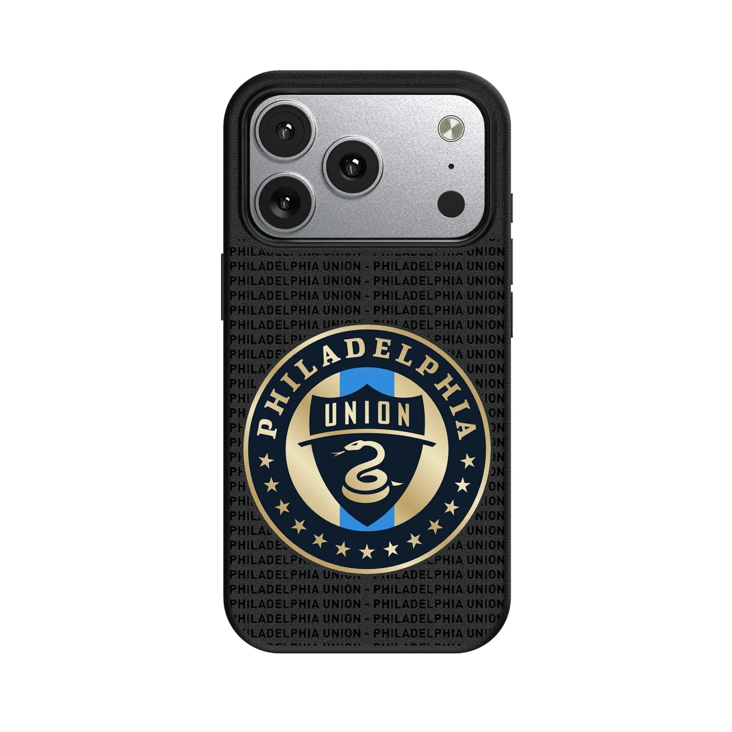 Philadelphia Union Text Backdrop MagSafe Compatible Phone Case for Apple iPhone