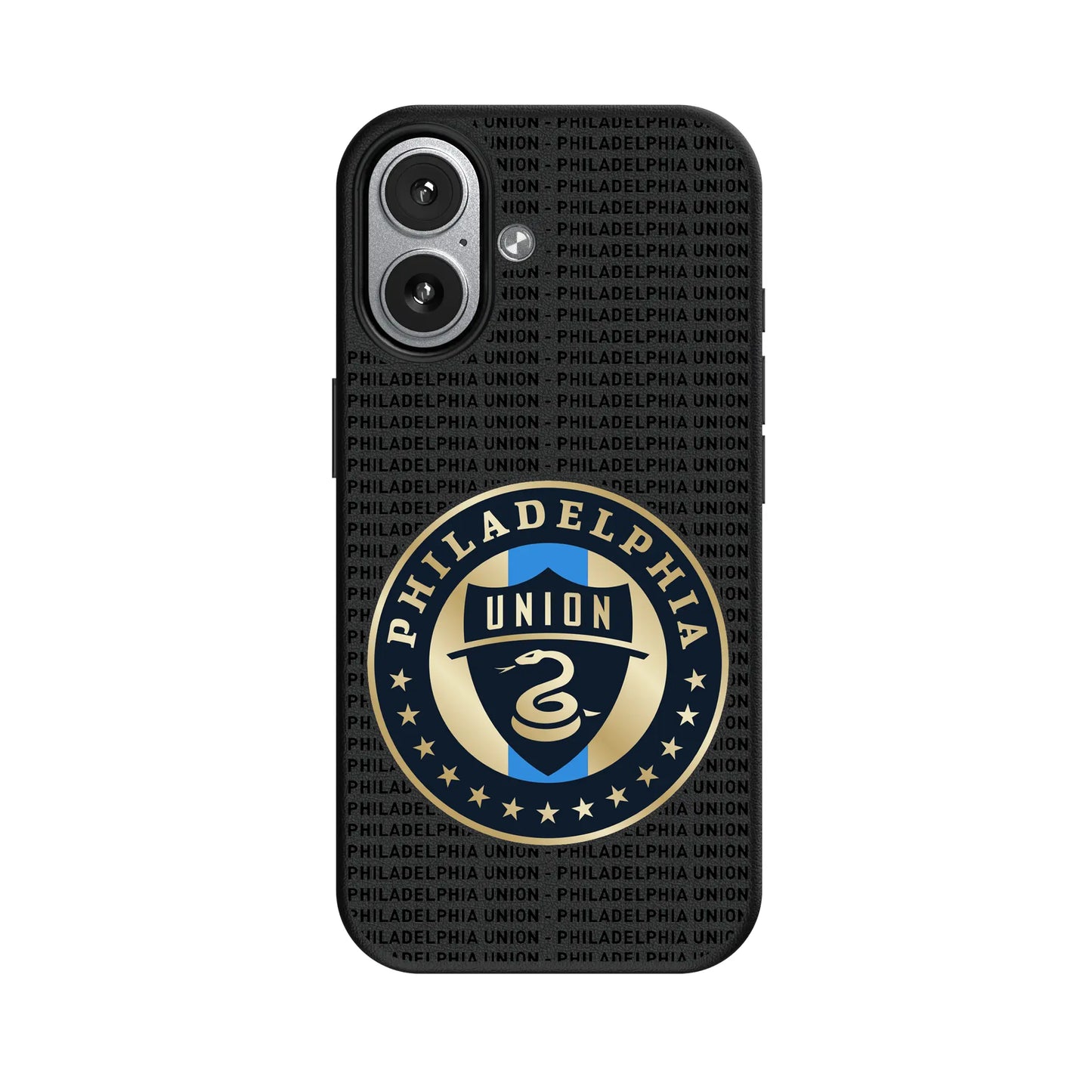 Philadelphia Union Text Backdrop MagSafe Compatible Phone Case for Apple iPhone