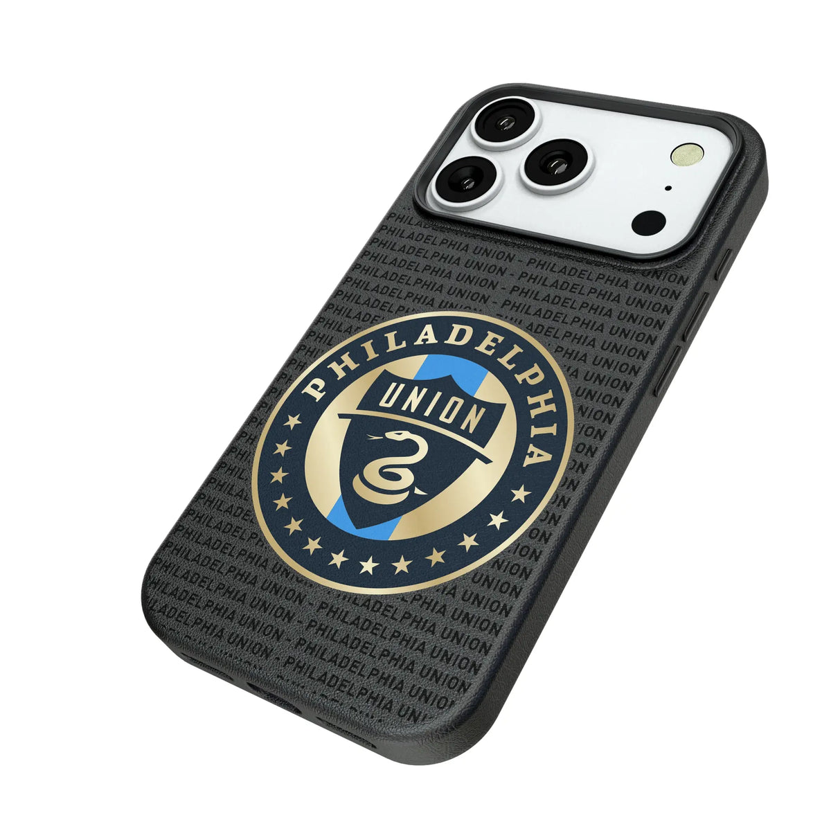 Philadelphia Union Text Backdrop MagSafe Compatible Phone Case for Apple iPhone