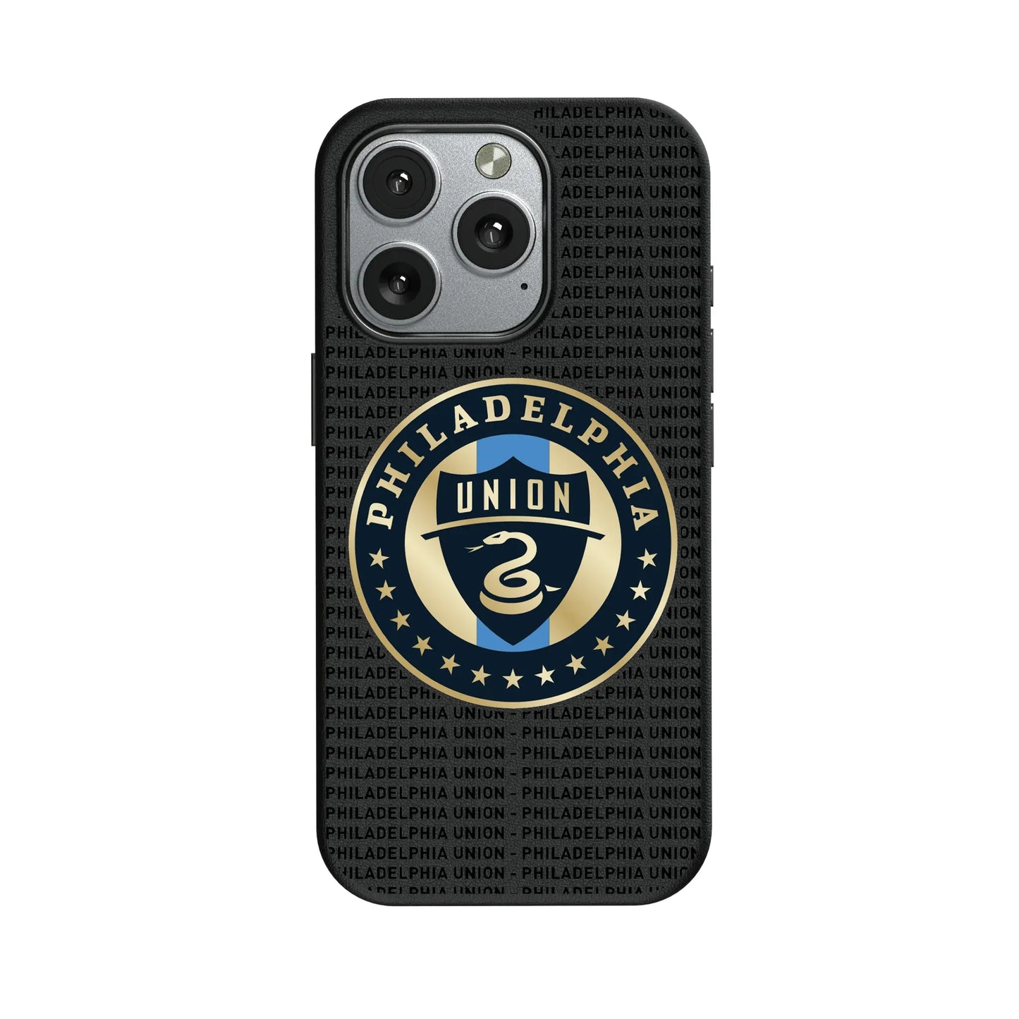Philadelphia Union Text Backdrop MagSafe Compatible Phone Case for Apple iPhone