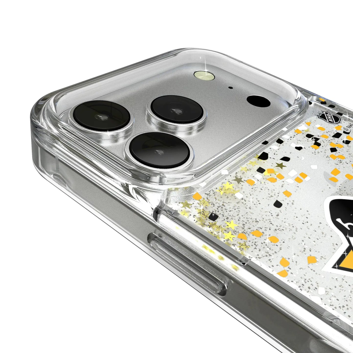 Pittsburgh Penguins Confetti Glitter Phone Case for Apple iPhone