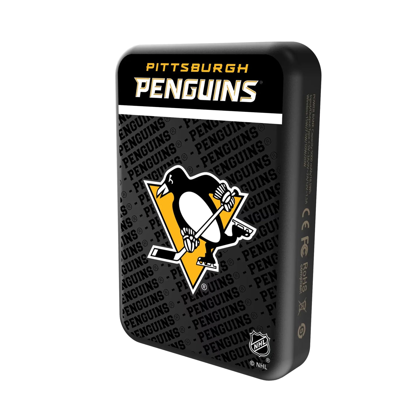Pittsburgh Penguins Endzone Plus Wireless Mag Power Bank