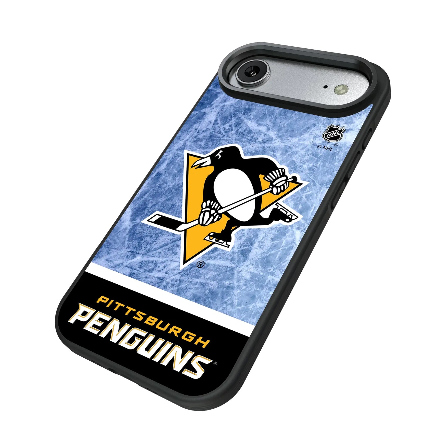 Pittsburgh Penguins Ice Wordmark Bump Phone Case for Apple iPhone