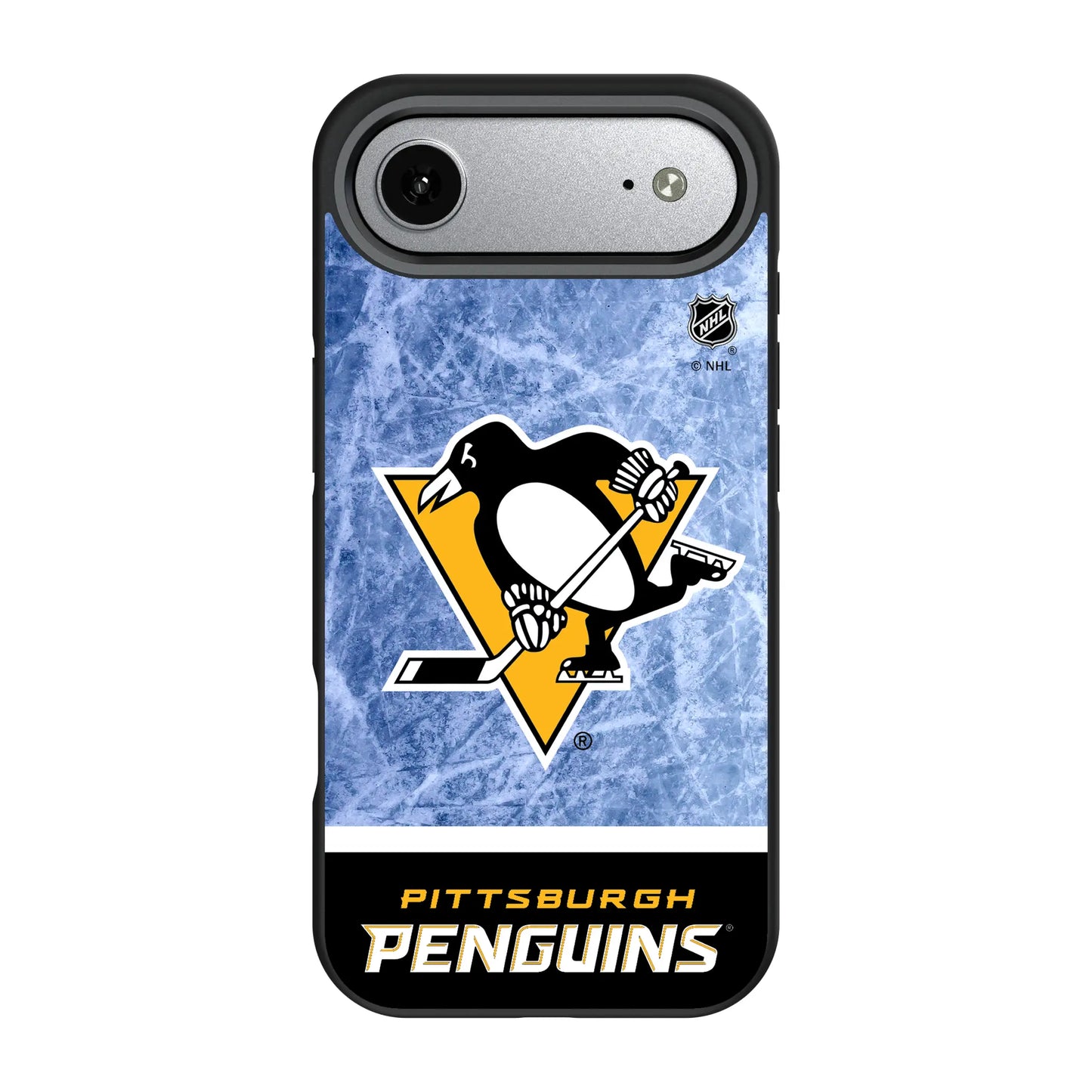 Pittsburgh Penguins Ice Wordmark Bump Phone Case for Apple iPhone