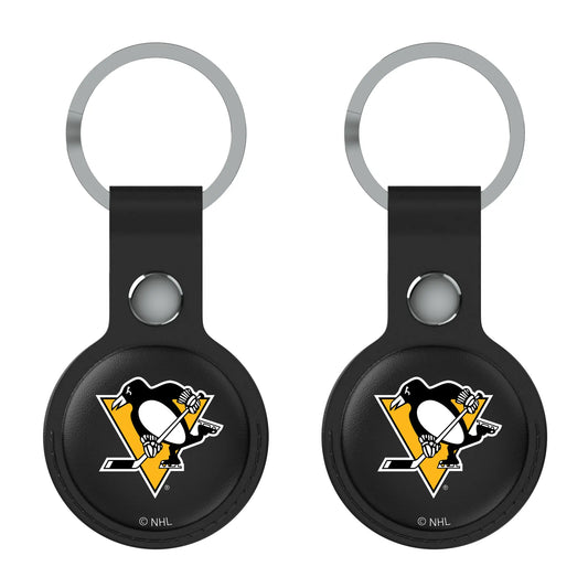 Pittsburgh Penguins Insignia Black Airtag Holder 2-Pack
