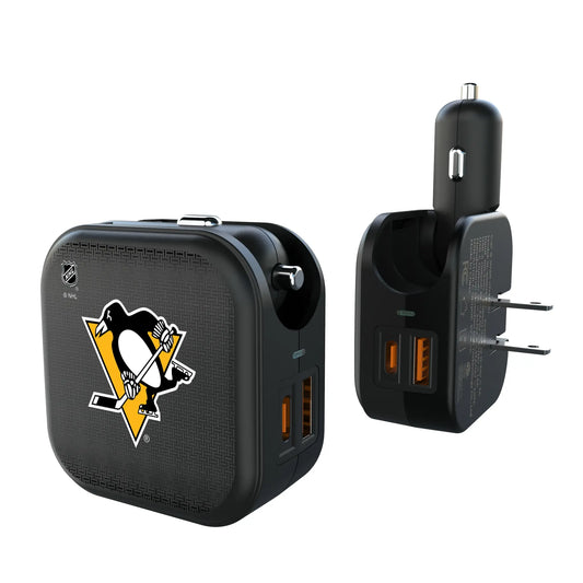 Pittsburgh Penguins Linen 2 in 1 USB A/C Charger