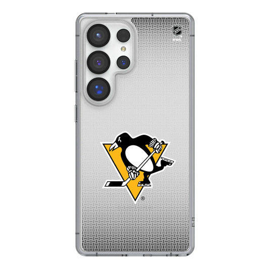 Pittsburgh Penguins Linen Clear Phone Case for Samsung Galaxy